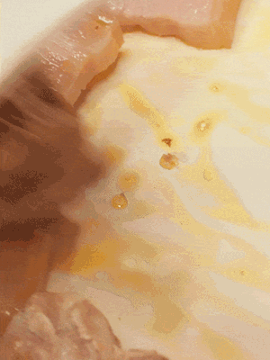 另起一鍋，將咸肉、鮮肉 翻炒出香味